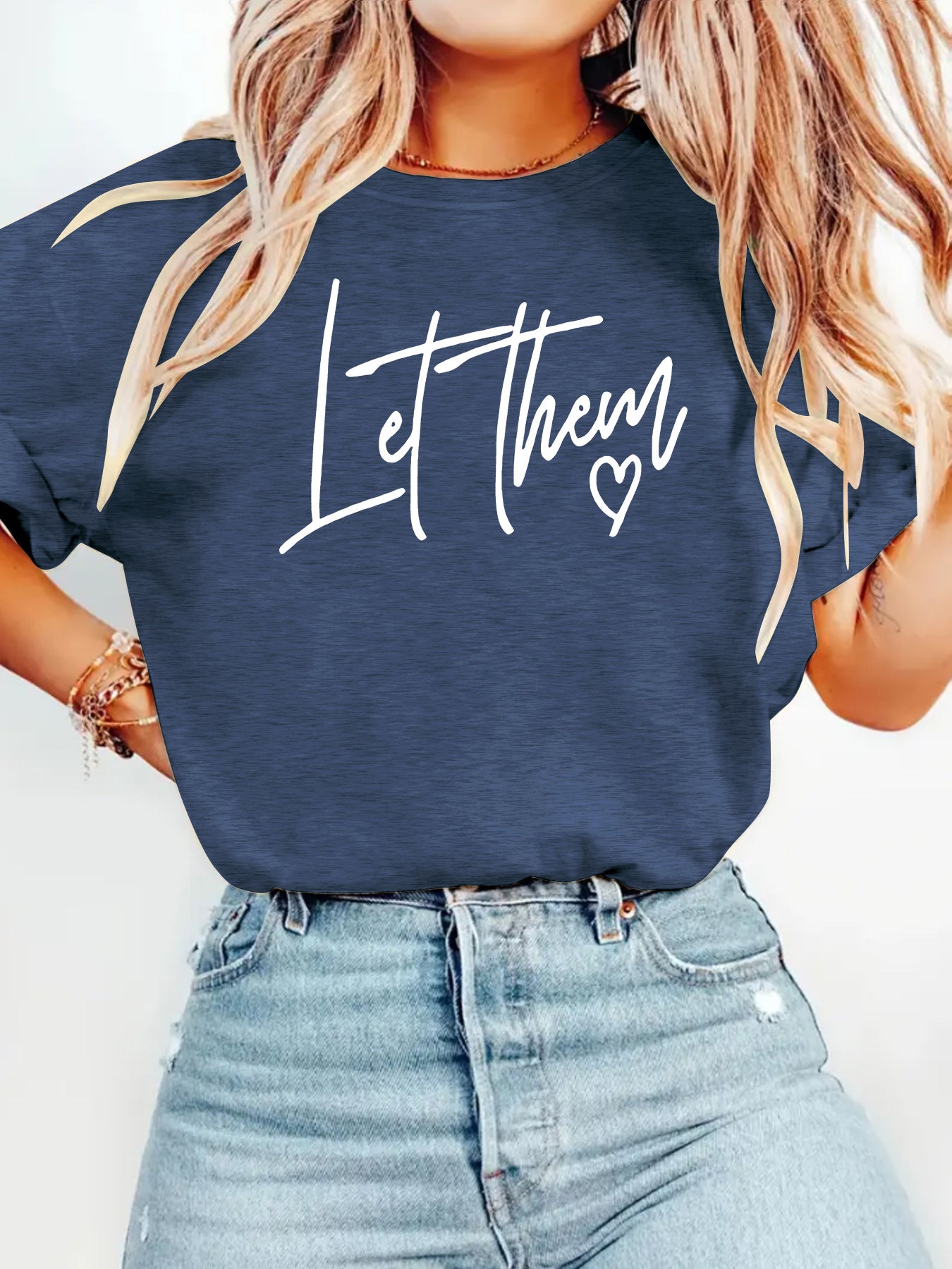 Letterhem pattern printed new short sleeved shirt