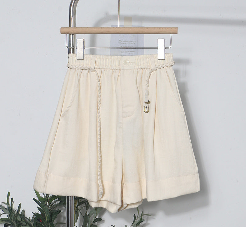 Elastic waist shorts