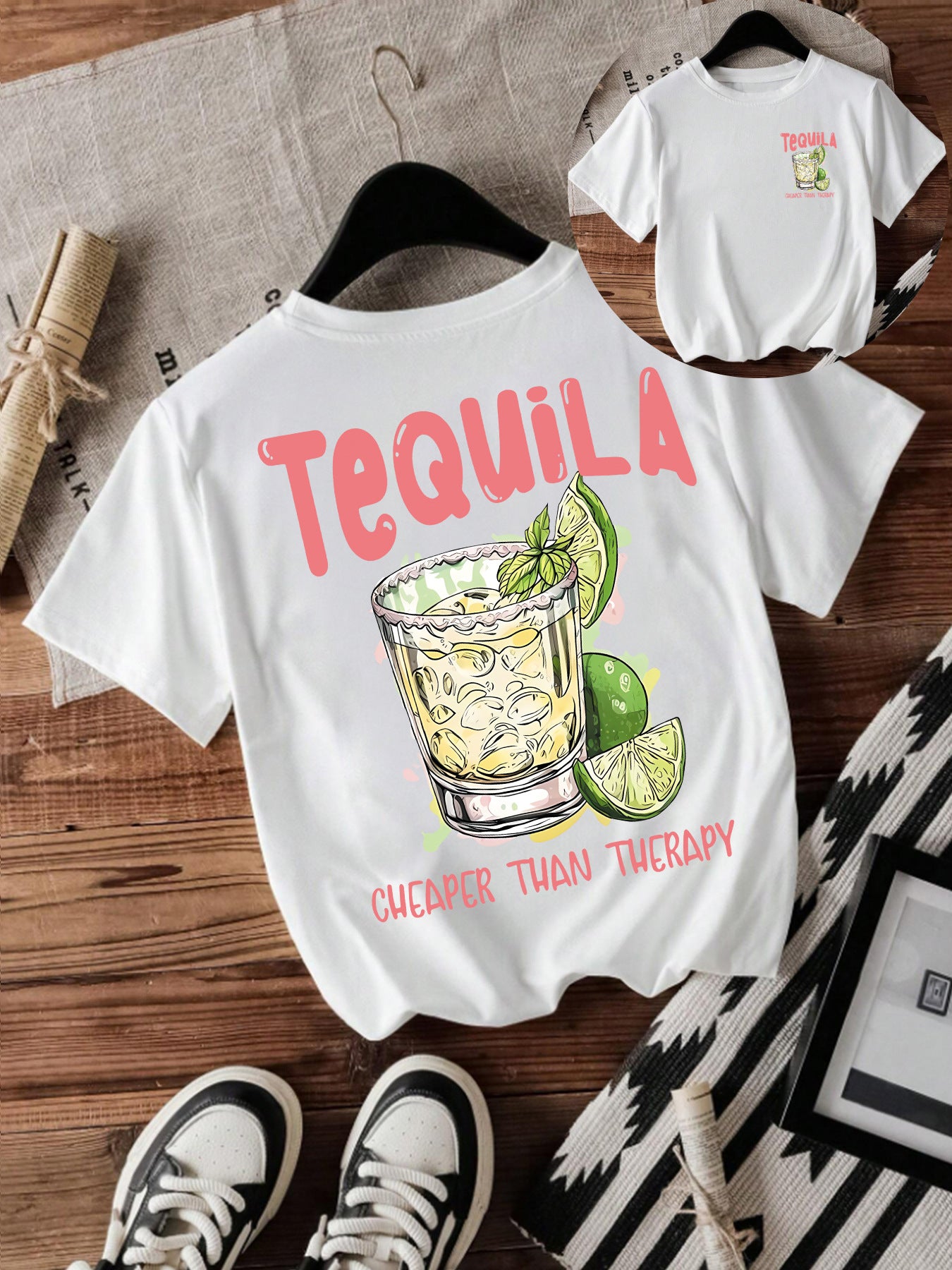 TeQUiLA pattern for short sleeved drinks