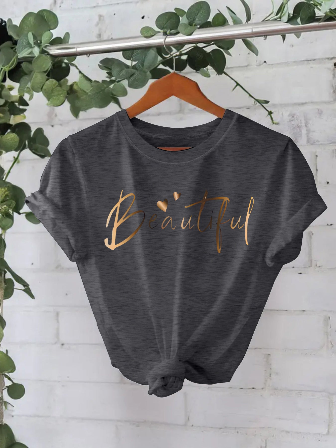 Women's short-sleeved T-shirt Beautilu