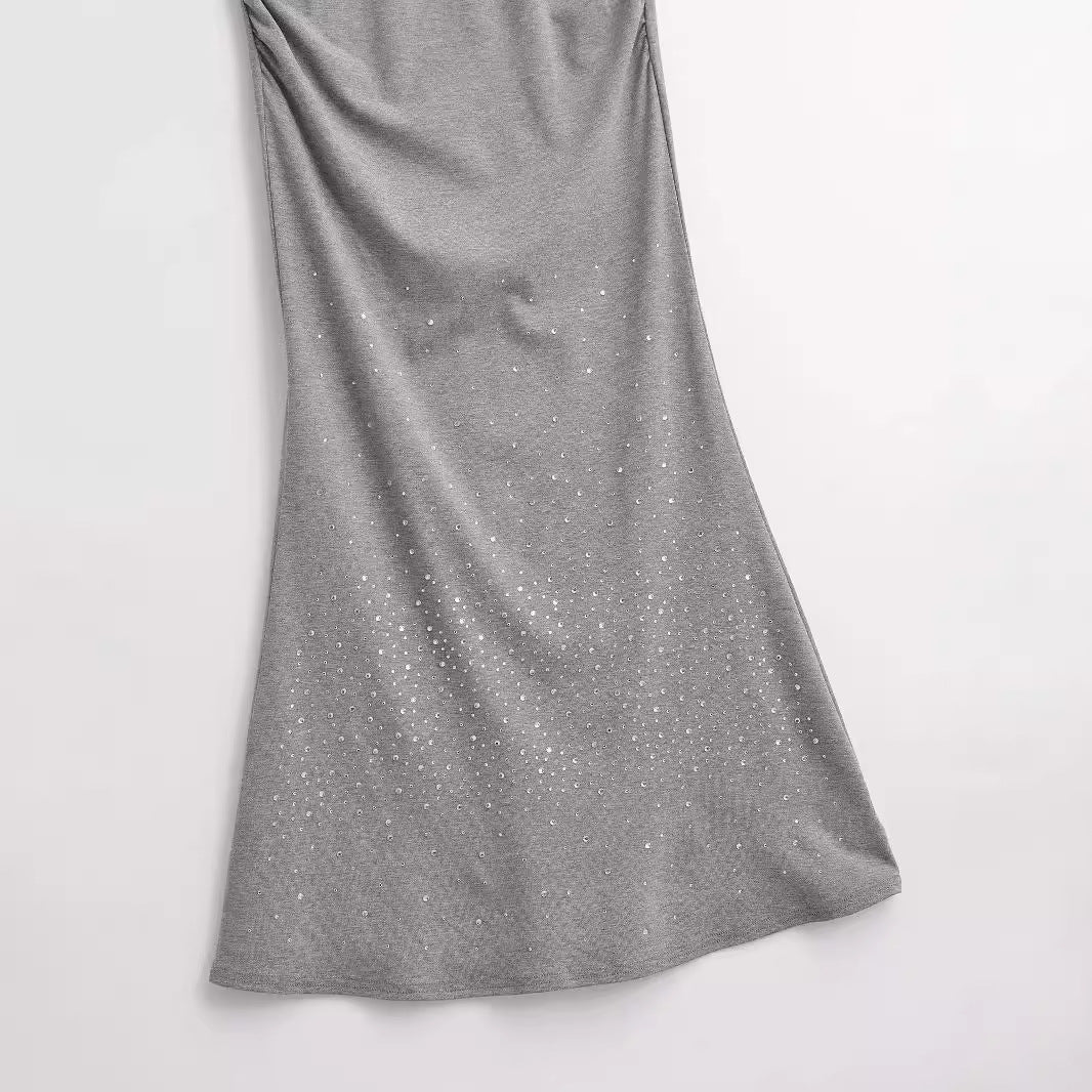 Hot stamping lace suspender fish tail long skirt for women