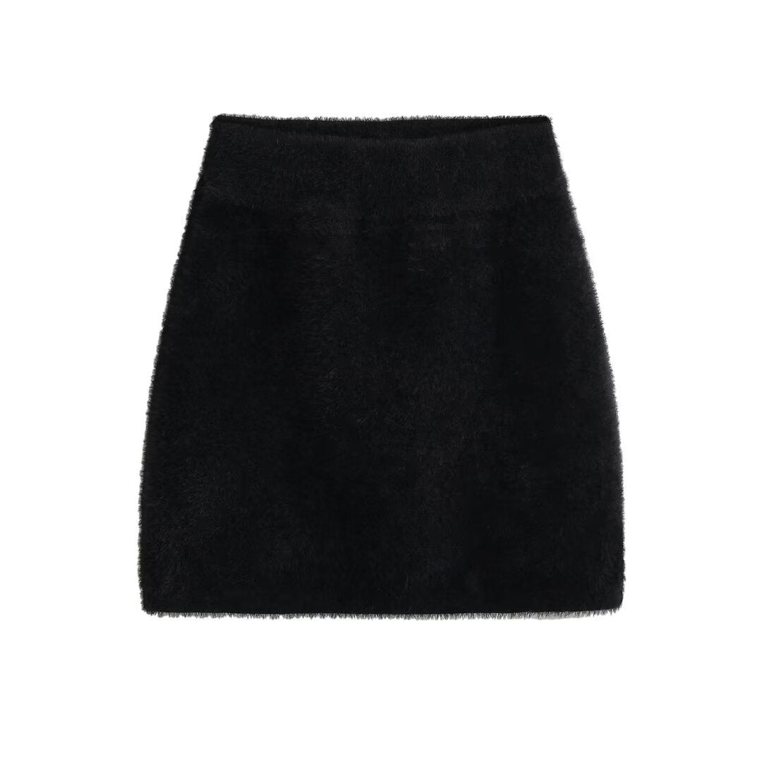 High waisted hip hugging skirt and half skirt