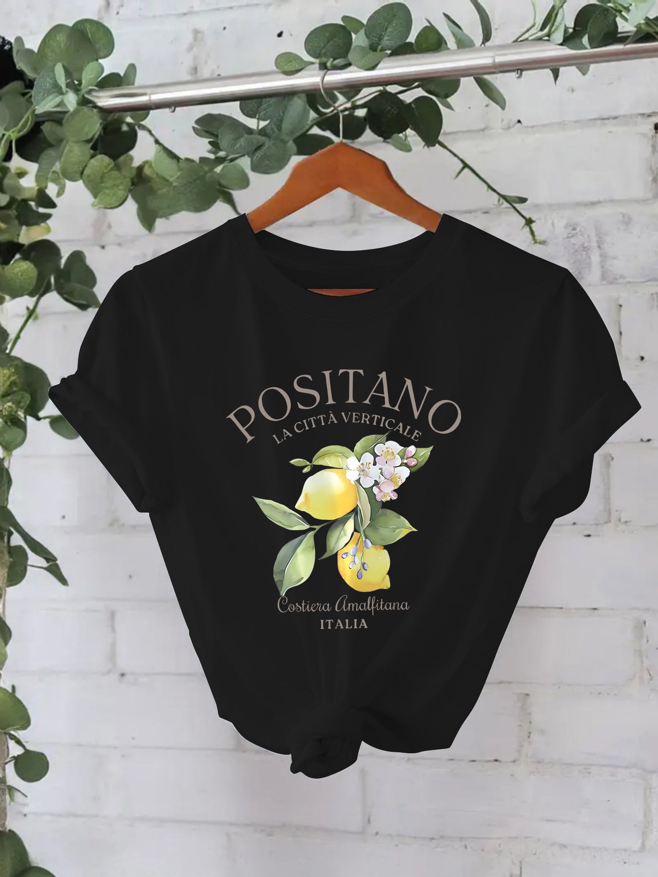 POSITANO Lemon Flower Short Sleeve