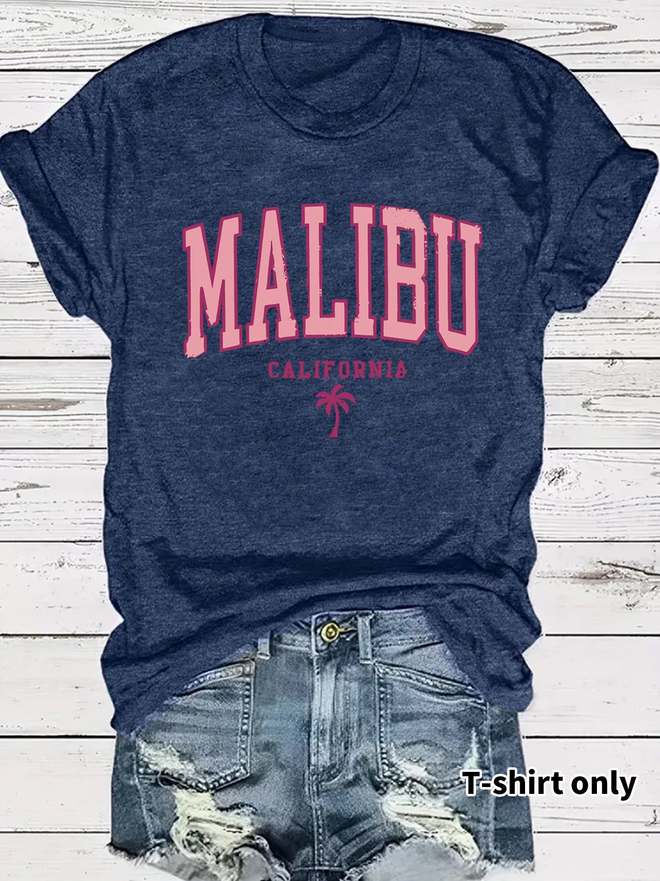 Women's MALIBU printed T-shirt