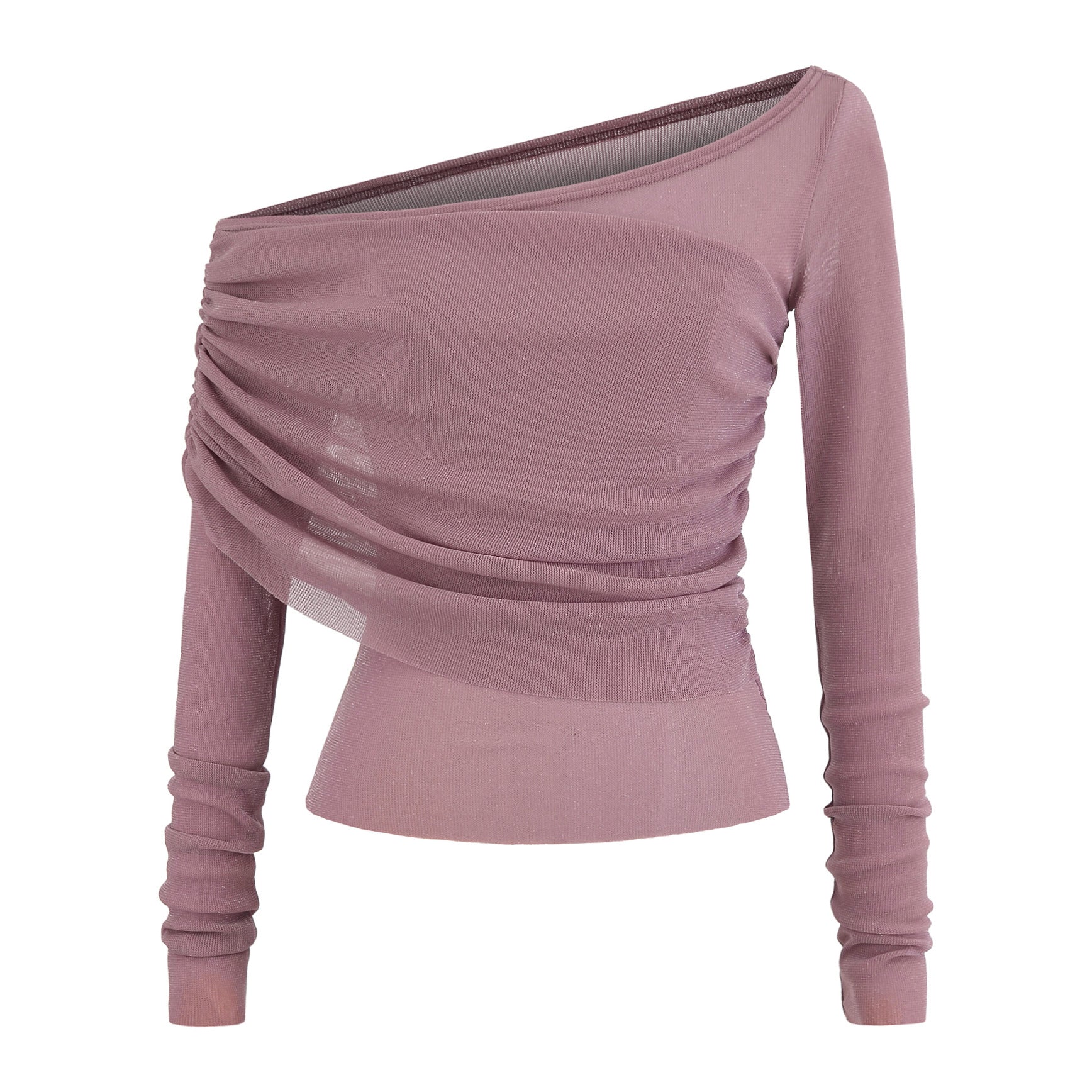 One shoulder long sleeved t-shirt for women