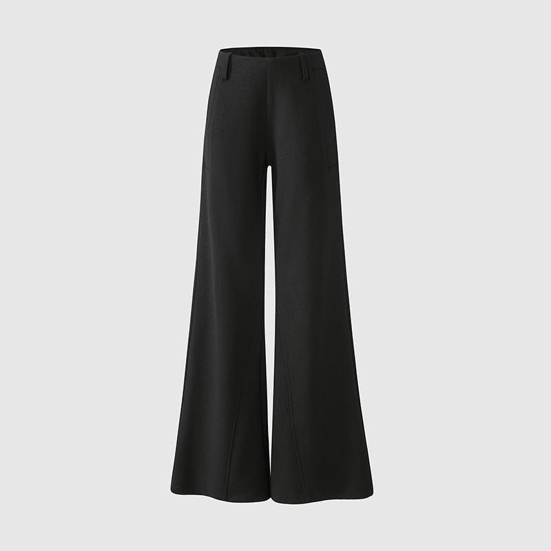 Women's Pants  Flared Trousers Low Waist Slim Fit Leisure Loose Wide-Leg Sweatpants