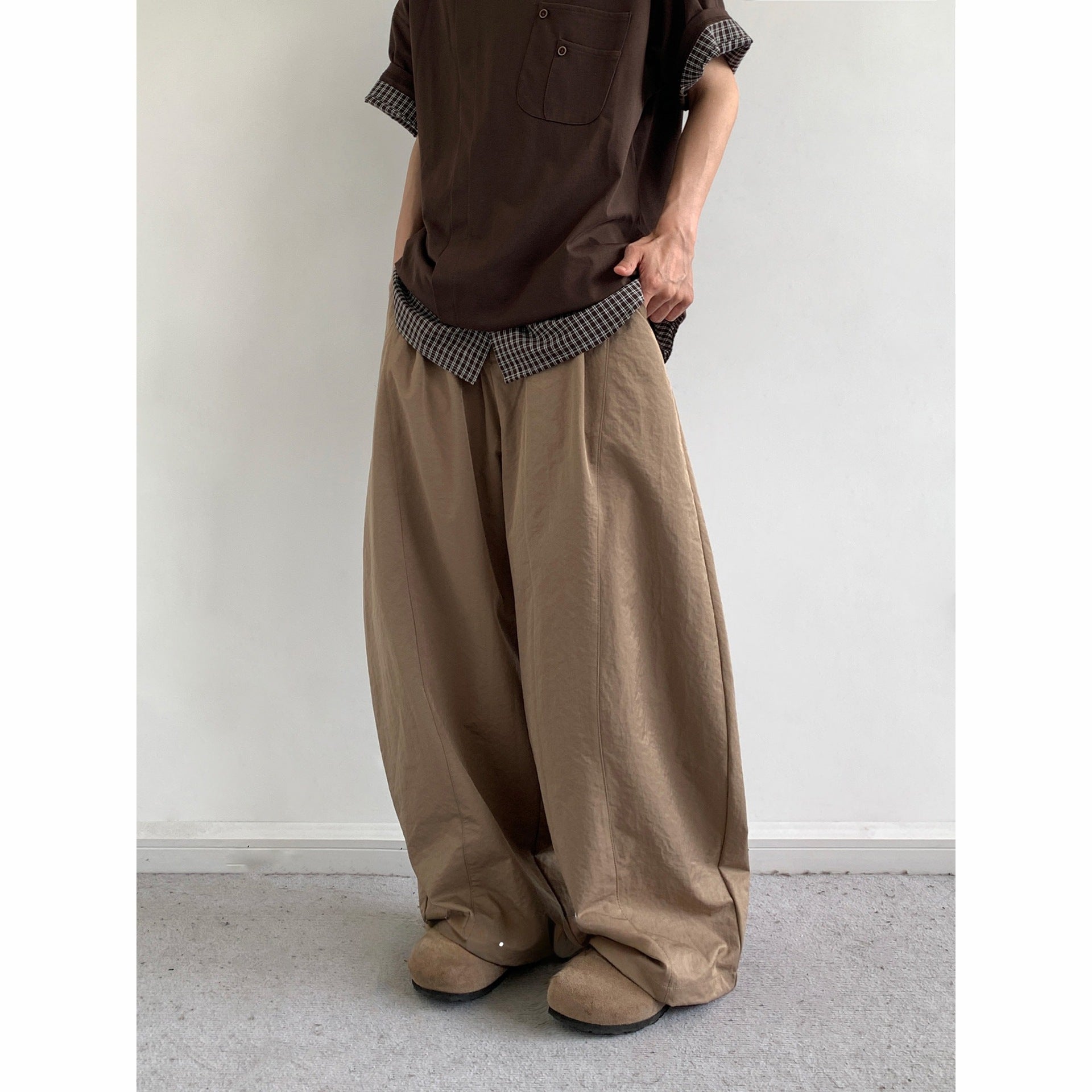 Versatile loose retro casual workwear long pants