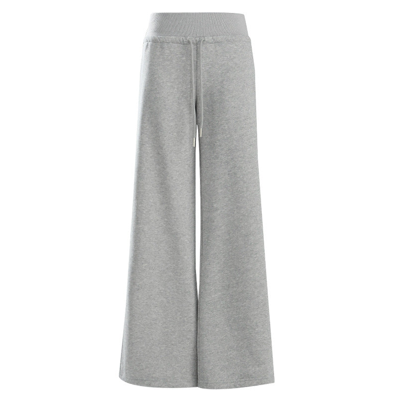 Women's Fleece Casual Pants Warm Sweatpants Loose and Slimming Drape Ankle-Length Trousers