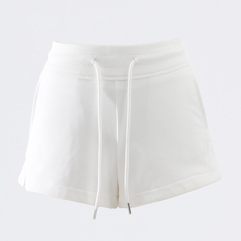 Women's Shorts High-Waist Drawstring Casual Shorts for Summer Loose and Versatile Sports Hot Pants