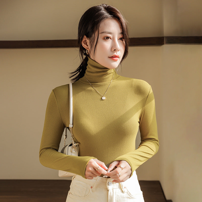 High neck warm top