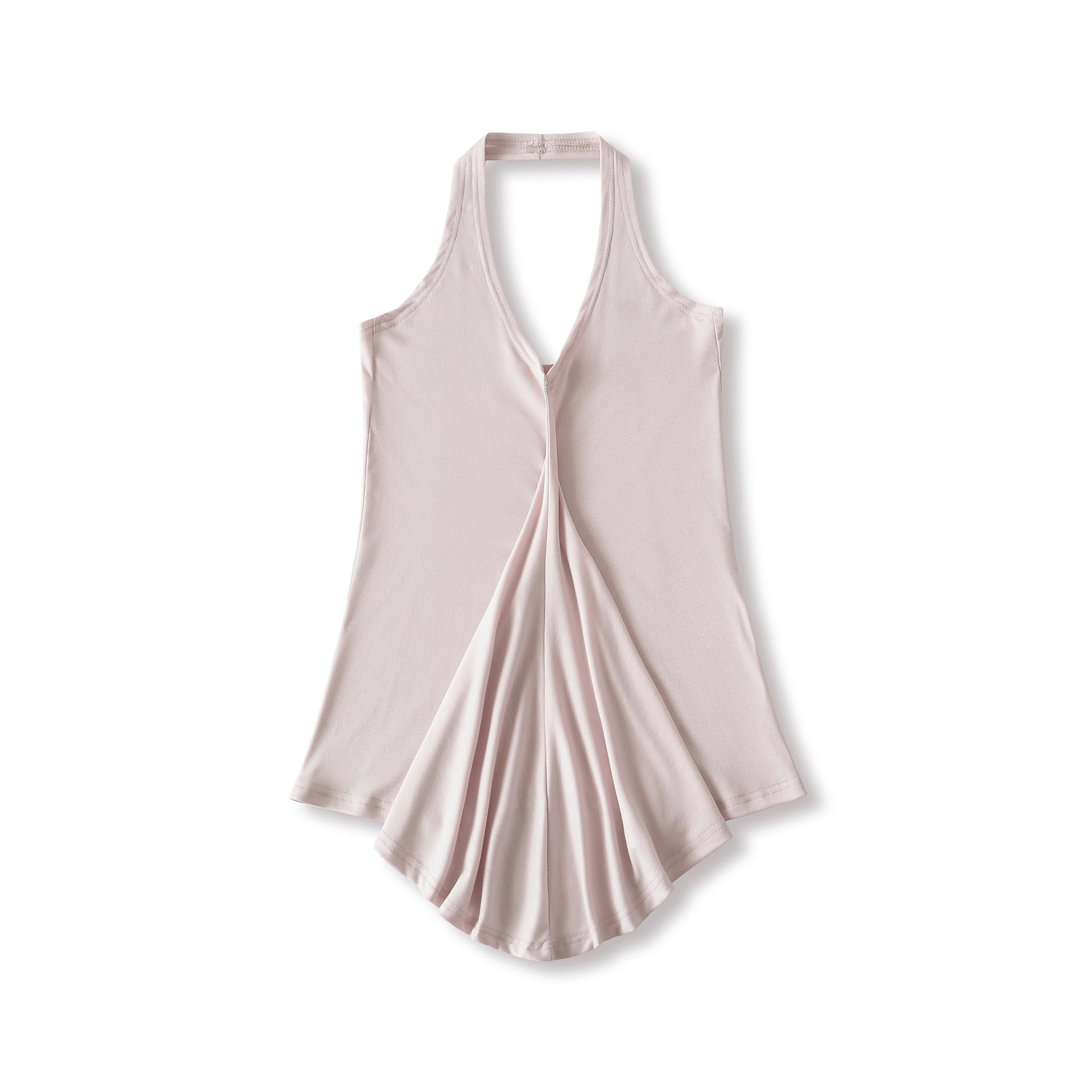 Sexy slim fit base Tencel neck hanging vest