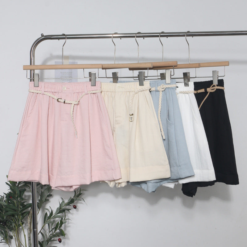 Elastic waist shorts