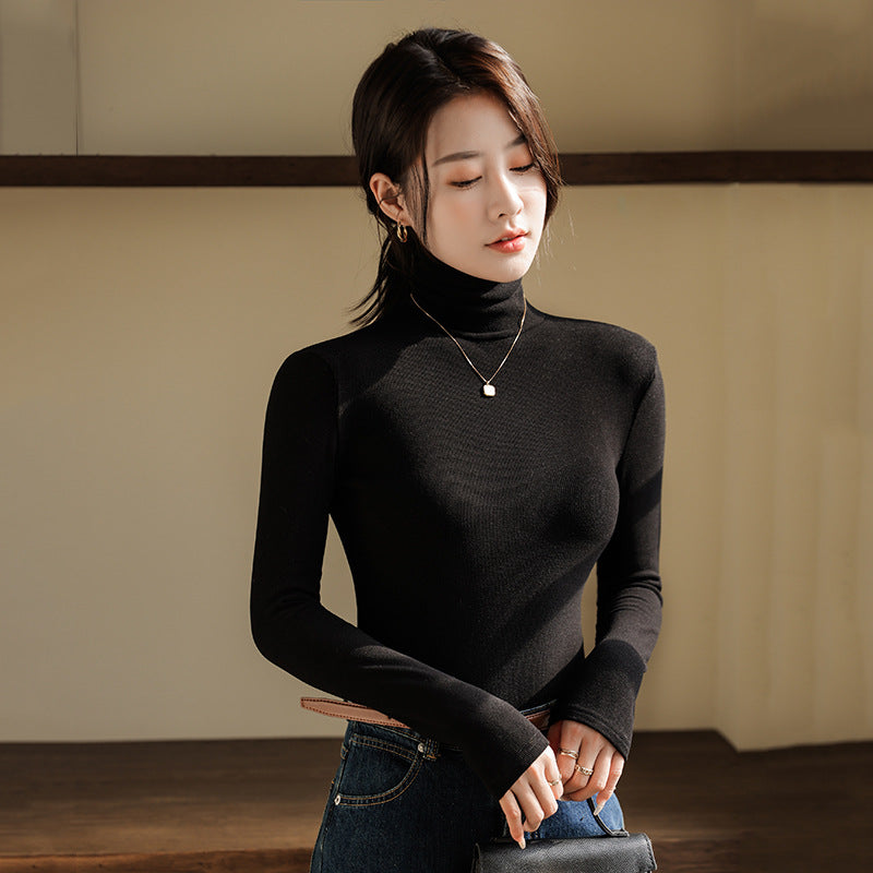 High neck warm top