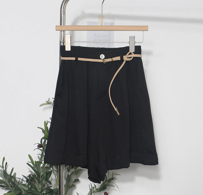 Elastic waist shorts
