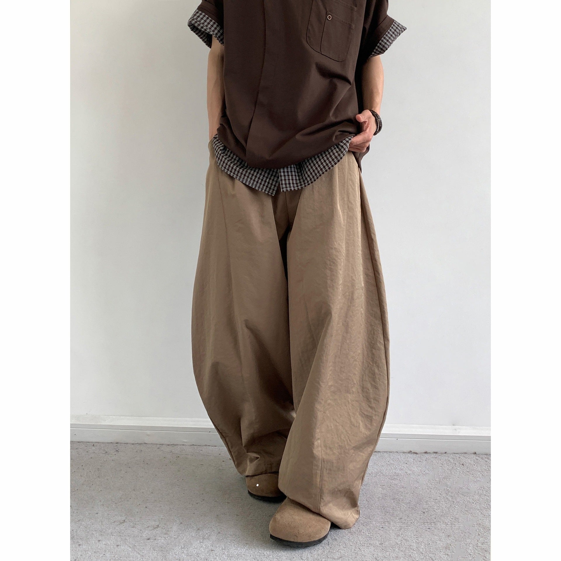 Versatile loose retro casual workwear long pants