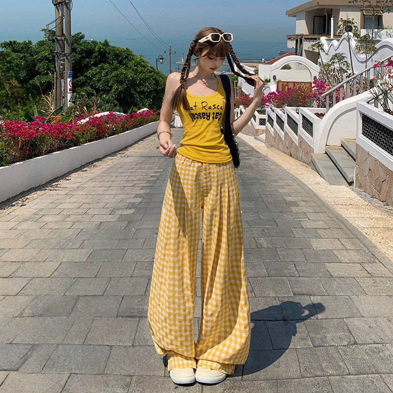 Women's Pants Yellow Loose Casual Lounge Pants for Women