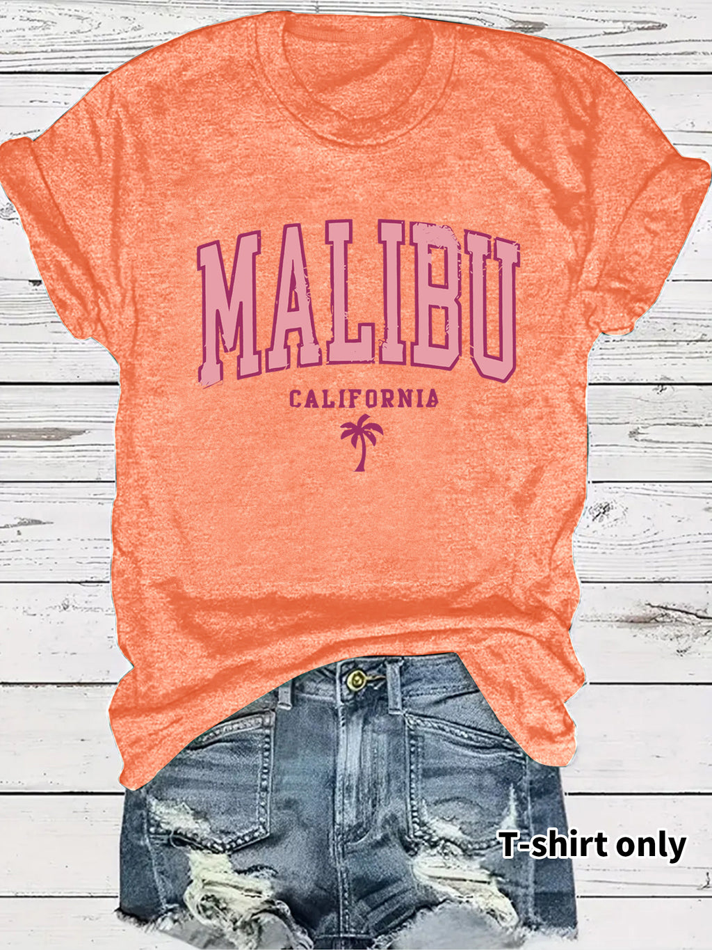 Women's MALIBU printed T-shirt