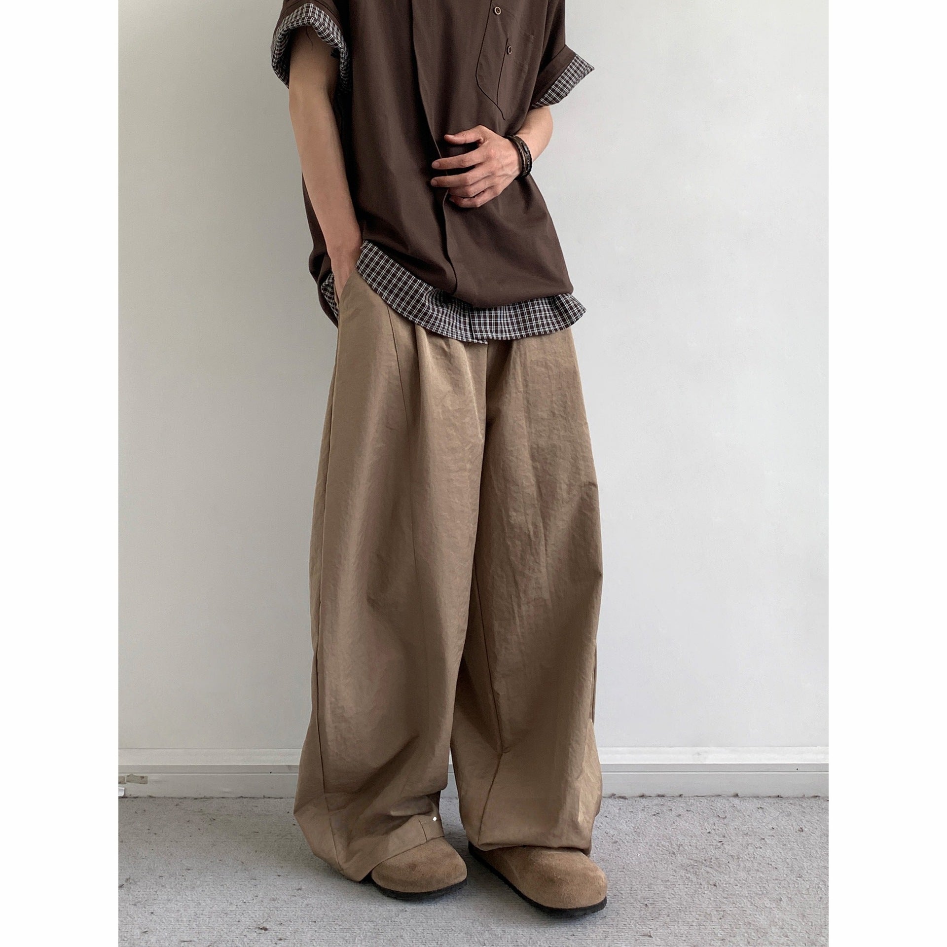 Versatile loose retro casual workwear long pants