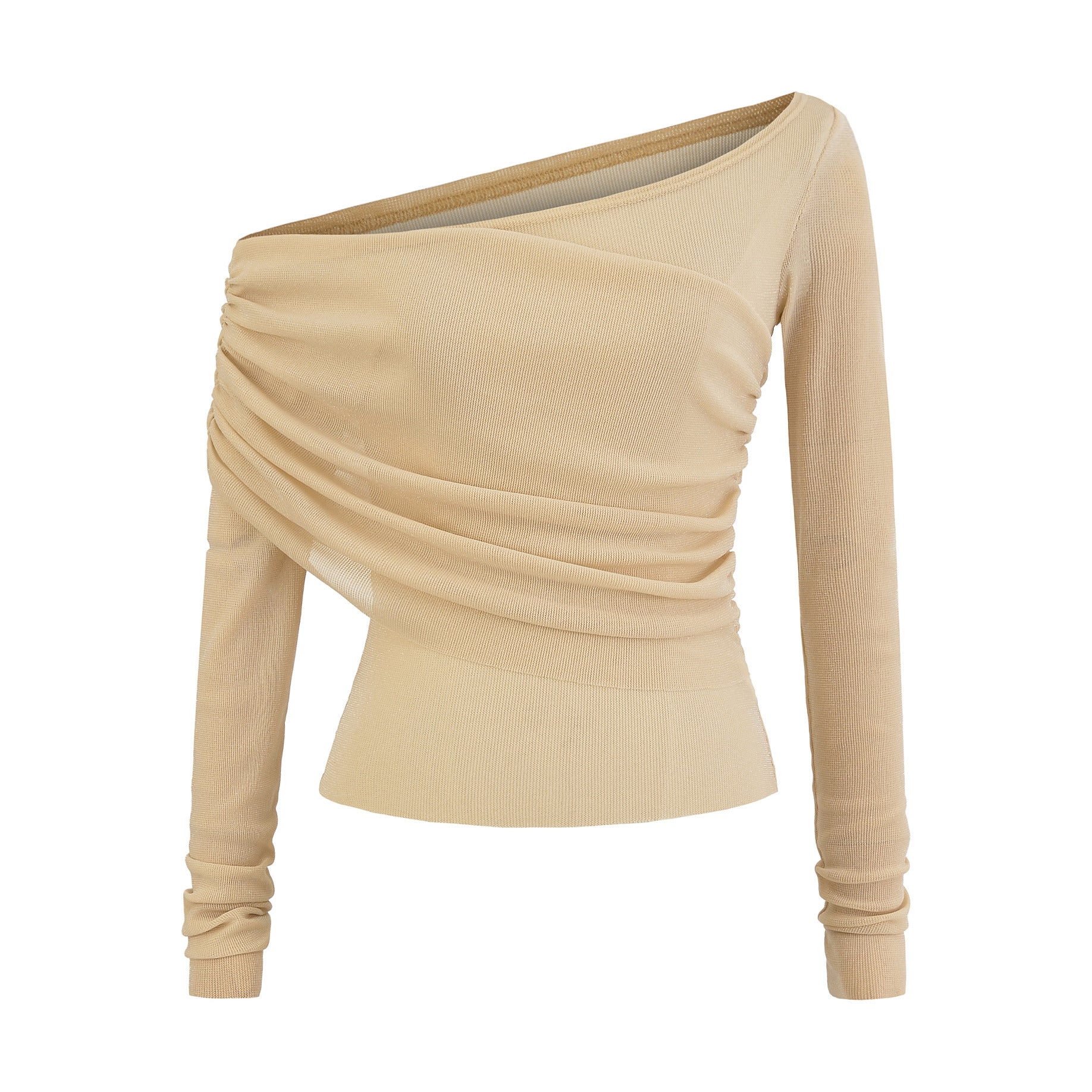 One shoulder long sleeved t-shirt for women