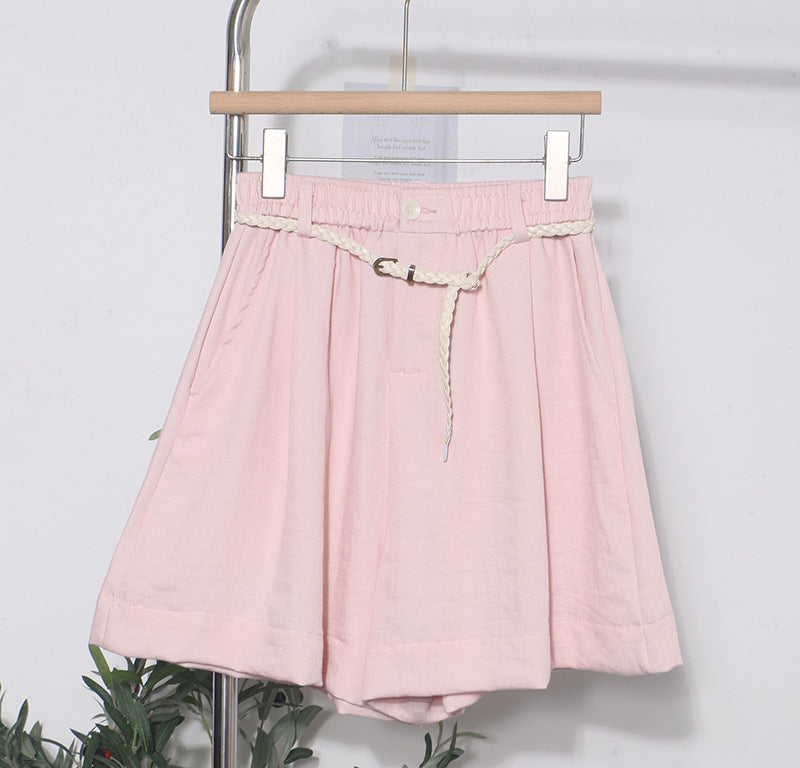 Elastic waist shorts