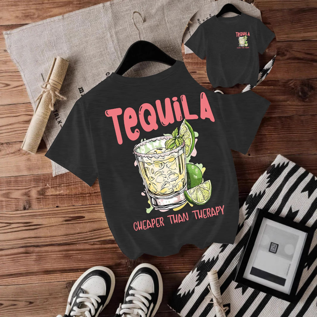 TeQUiLA pattern for short sleeved drinks