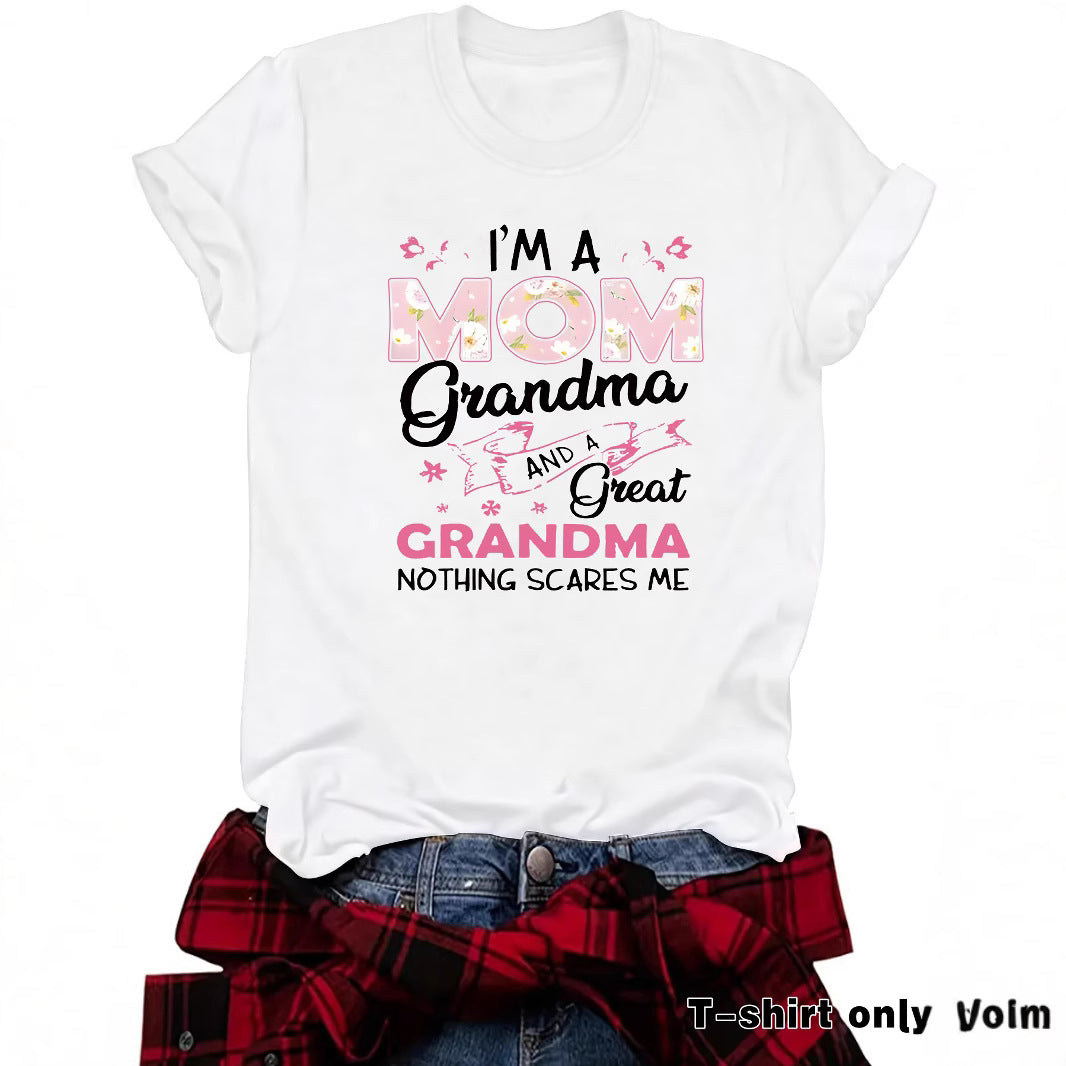 Pattern printed T-shirt short sleeved shirt