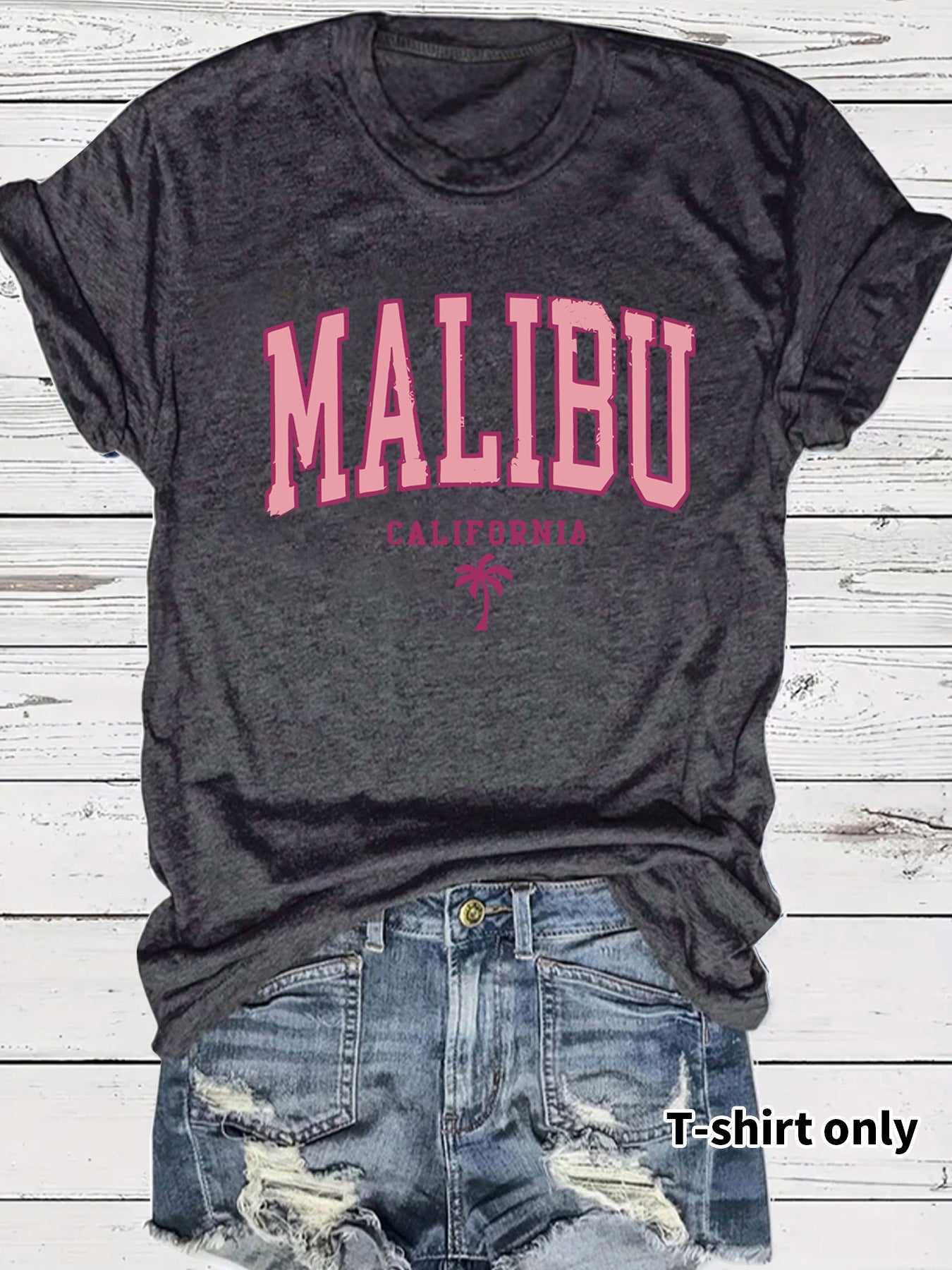 Women's MALIBU printed T-shirt