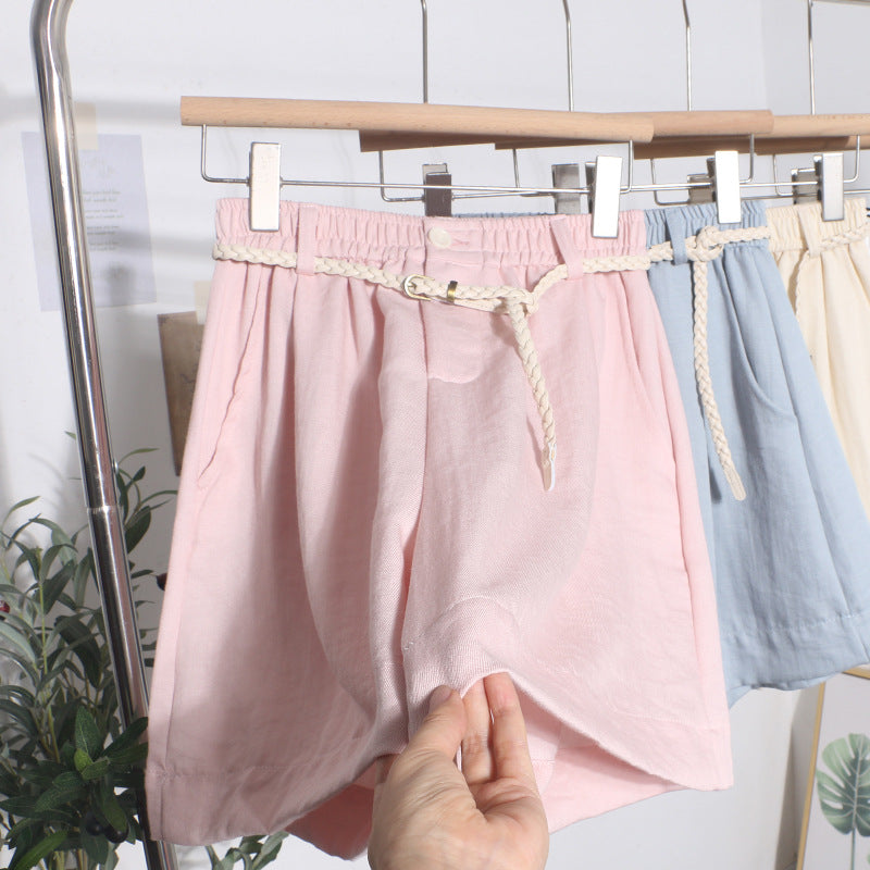 Elastic waist shorts