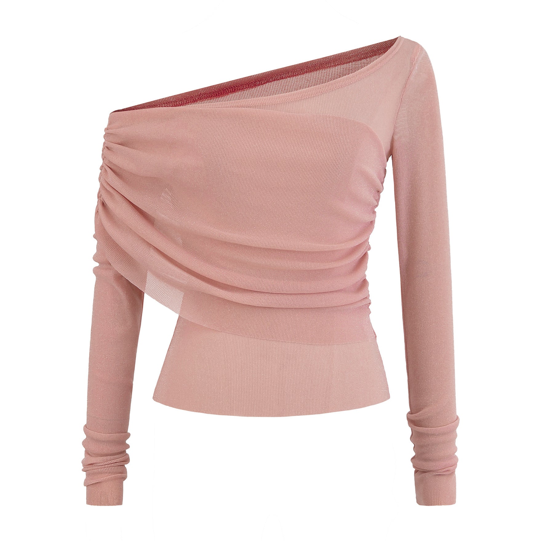 One shoulder long sleeved t-shirt for women
