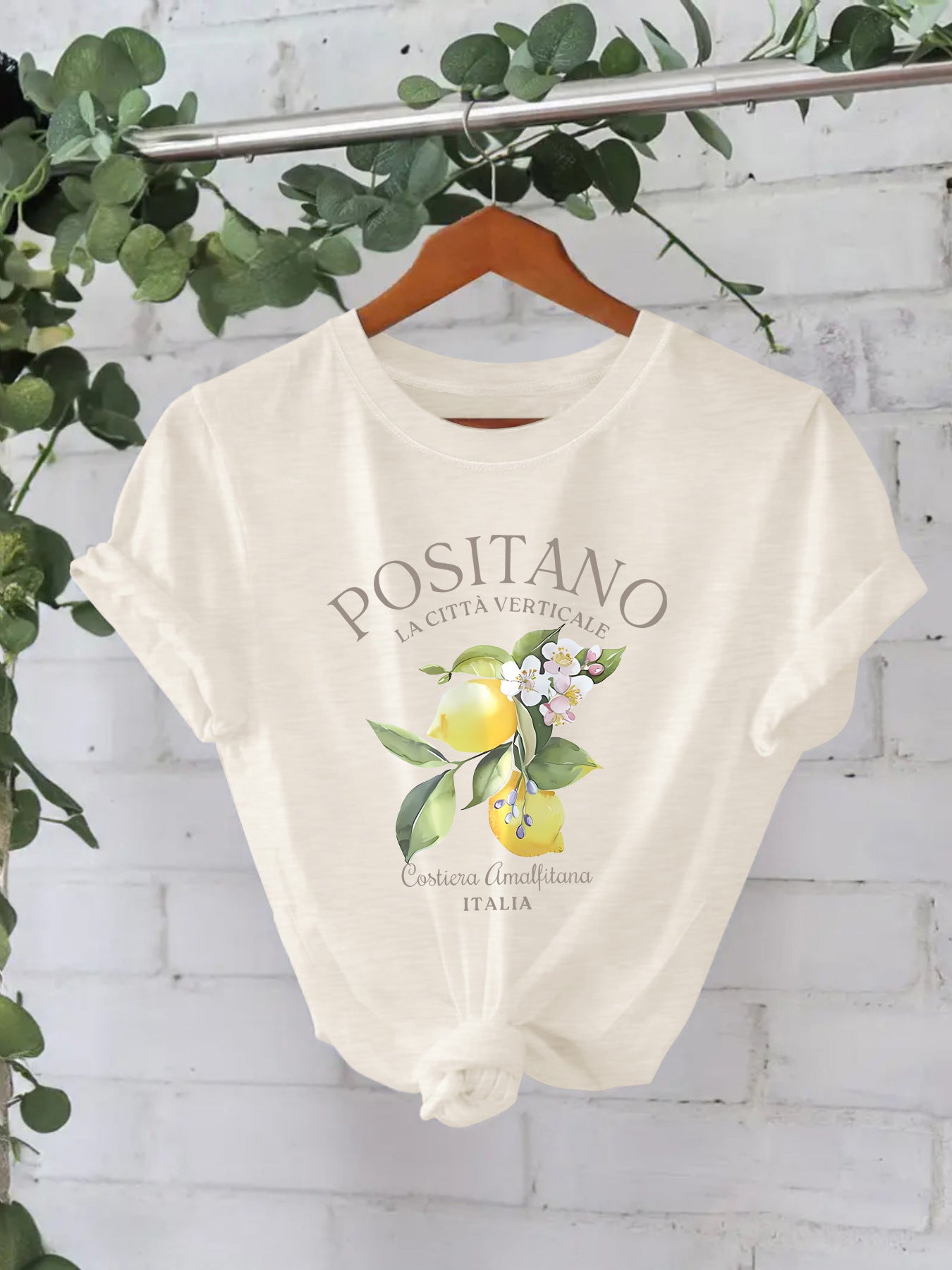 POSITANO Lemon Flower Short Sleeve