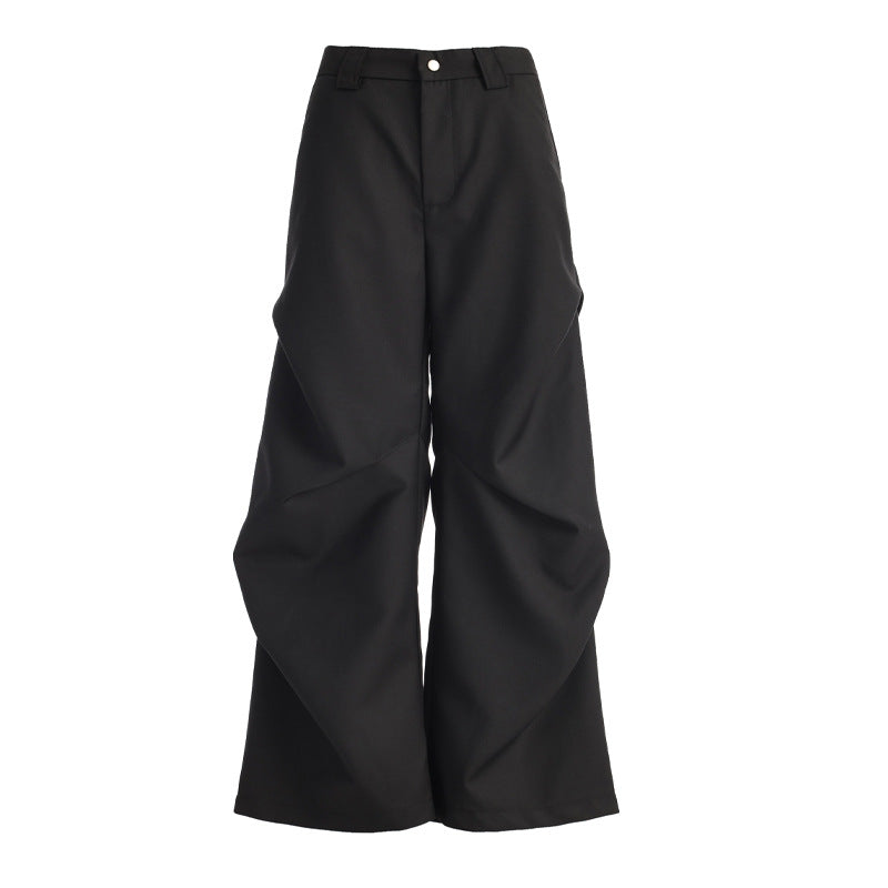 Women's Paratrooper Pants  Design Loose Floor-Length Trousers