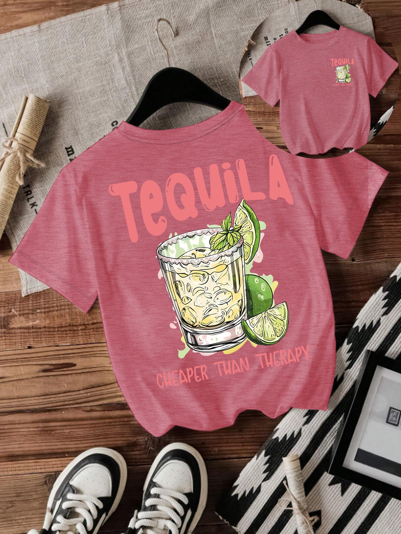 TeQUiLA pattern for short sleeved drinks