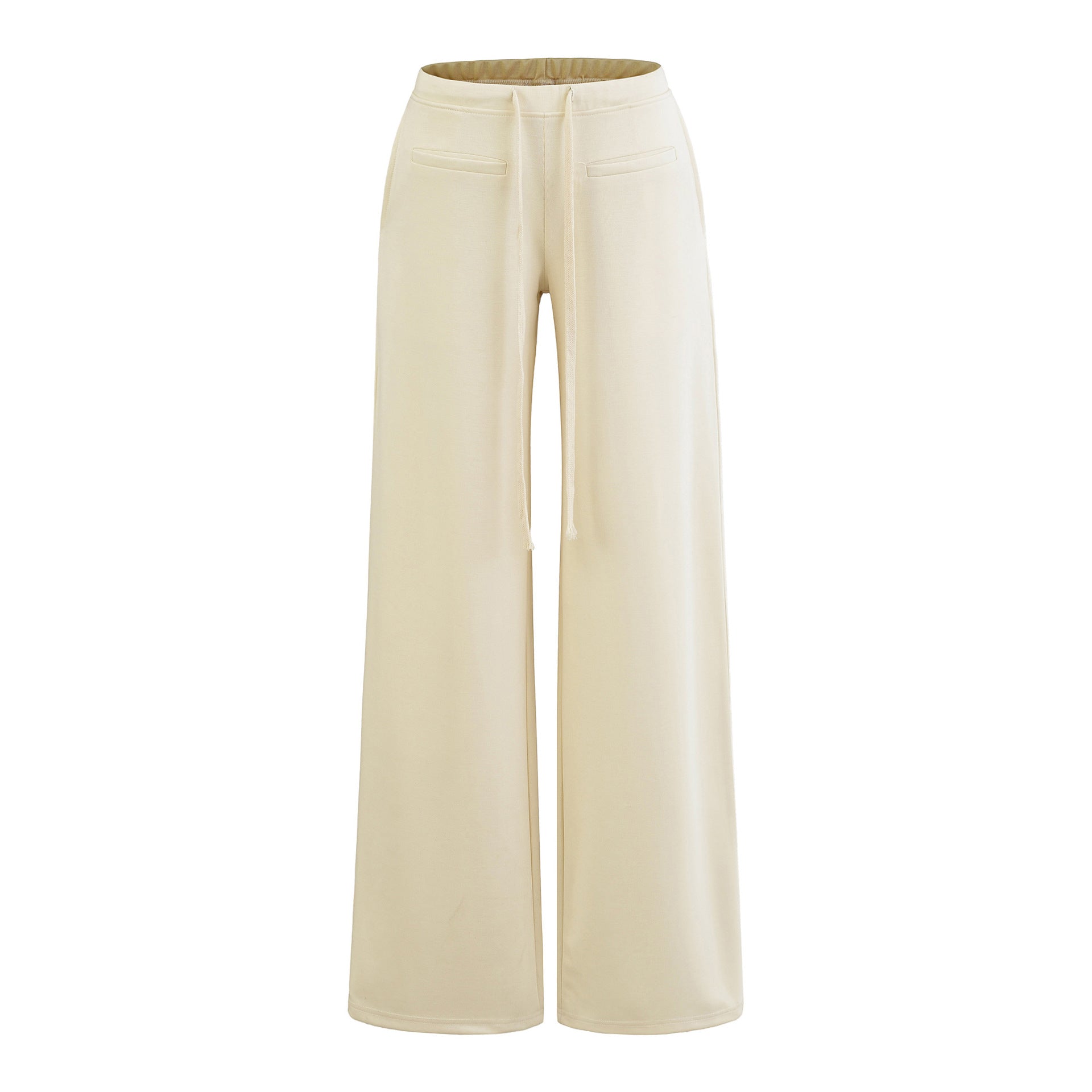 Striped straight leg low waisted pants