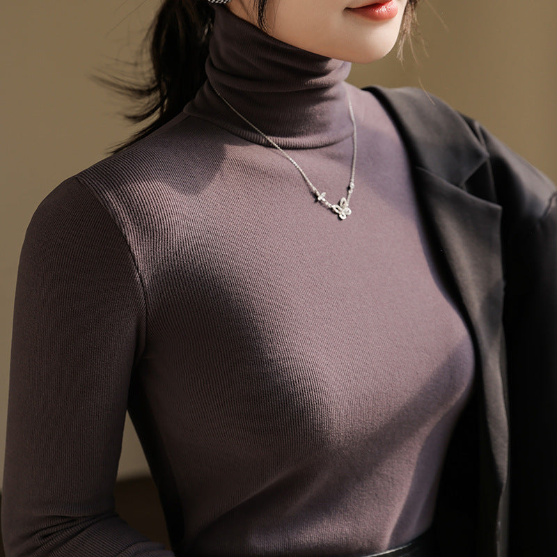 High neck warm top