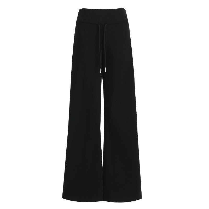 Women's Fleece Casual Pants Warm Sweatpants Loose and Slimming Drape Ankle-Length Trousers