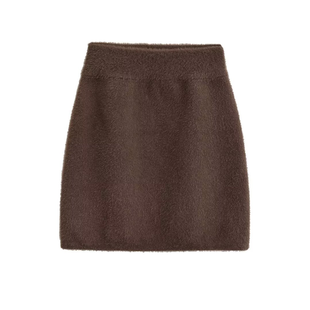 High waisted hip hugging skirt and half skirt