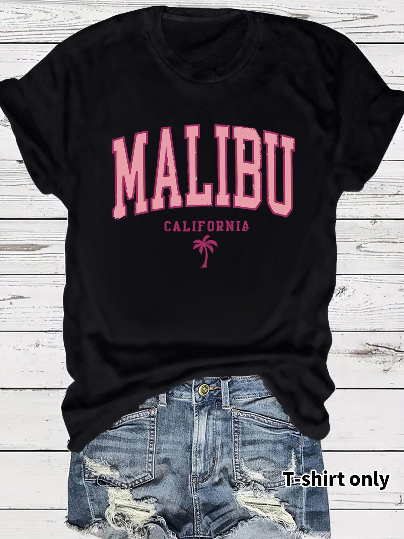 Women's MALIBU printed T-shirt