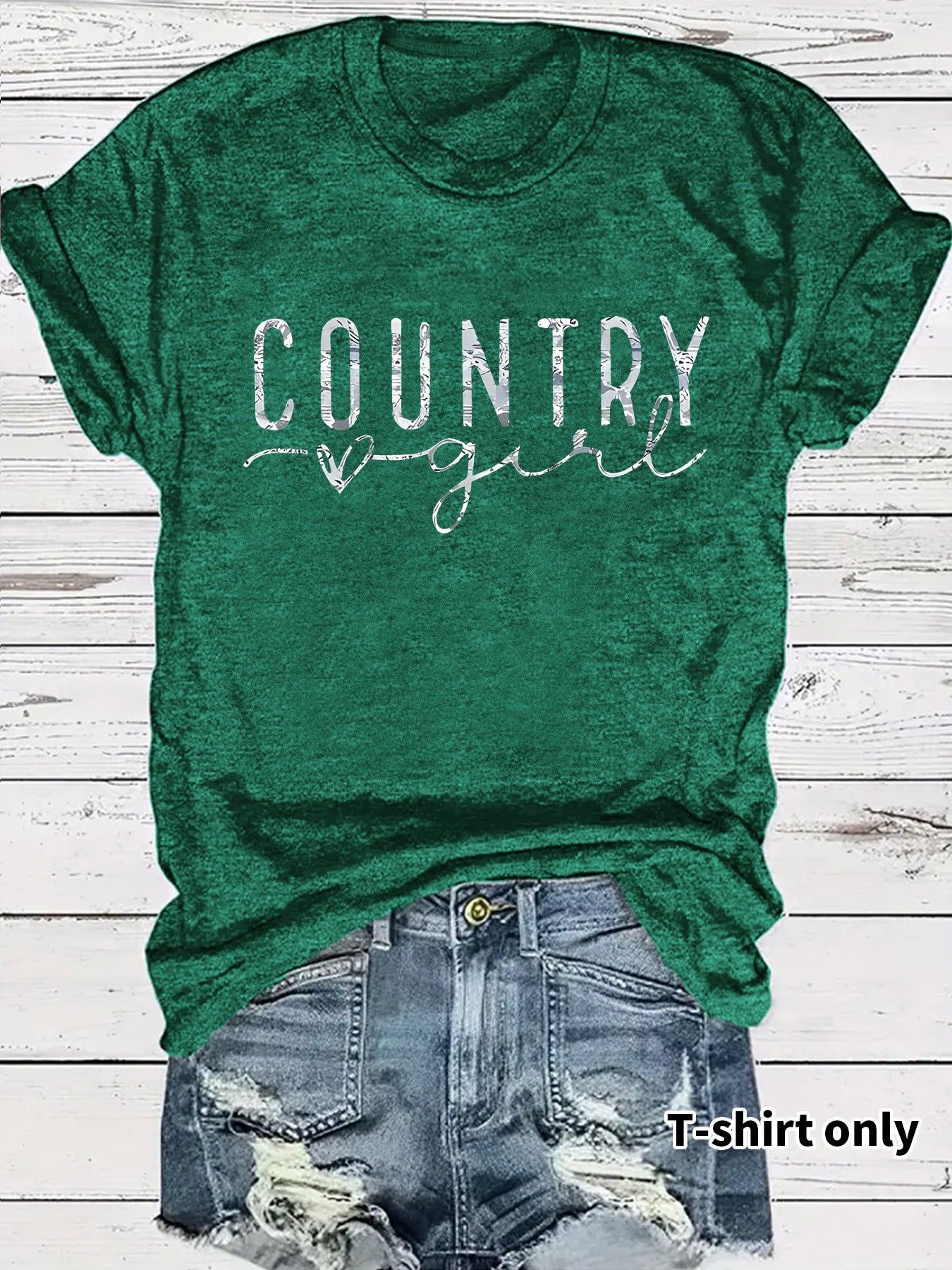 Short sleeved minimalist letters