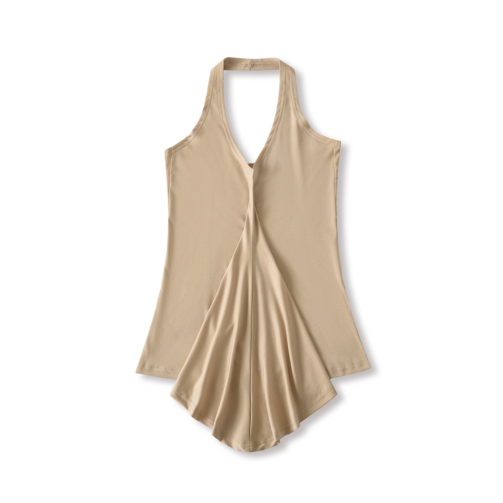 Sexy slim fit base Tencel neck hanging vest