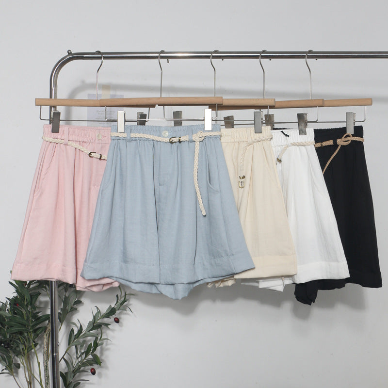 Elastic waist shorts