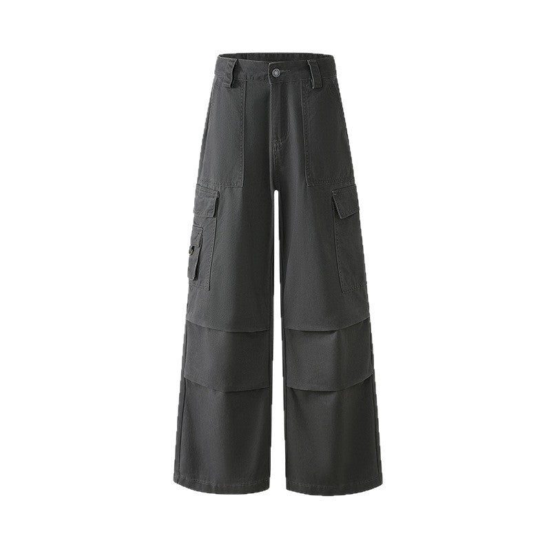 Women's Casual Pants Cleanfit Loose Multi-Pocket Functional Straight Leg Pants
