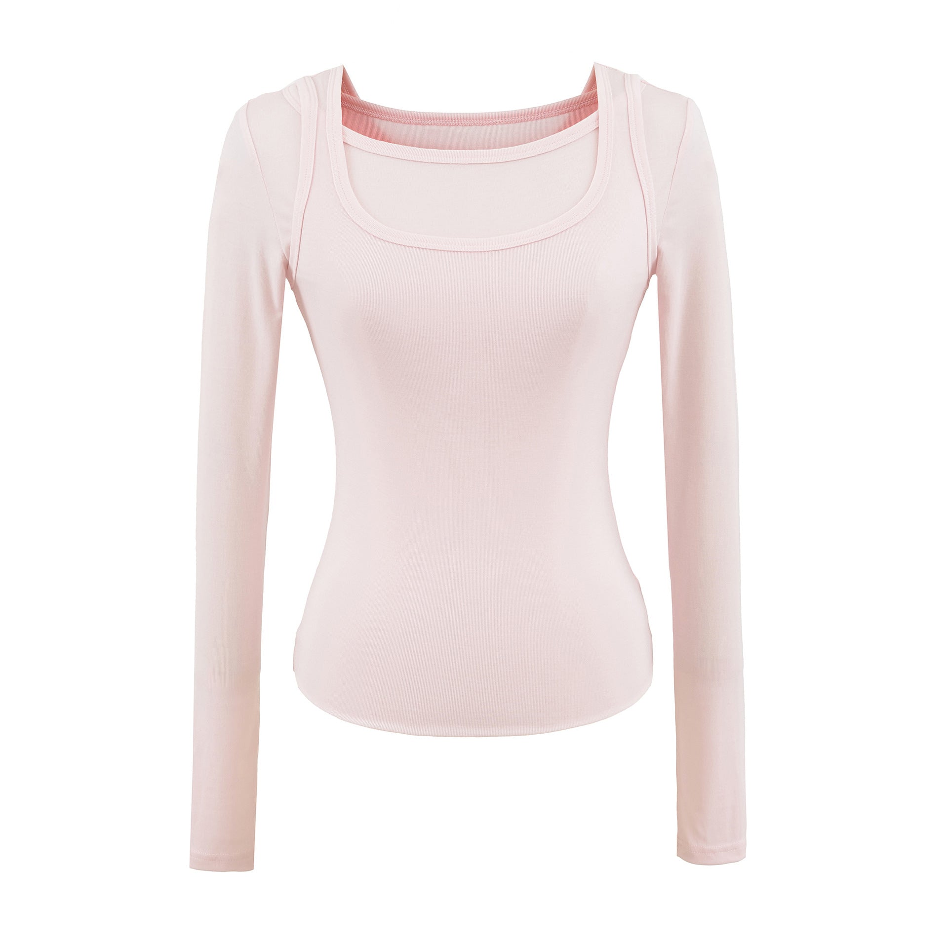 Slim fit long sleeved T-shirt top for women