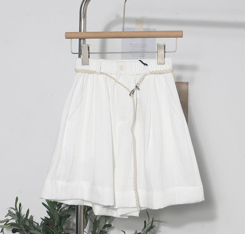 Elastic waist shorts