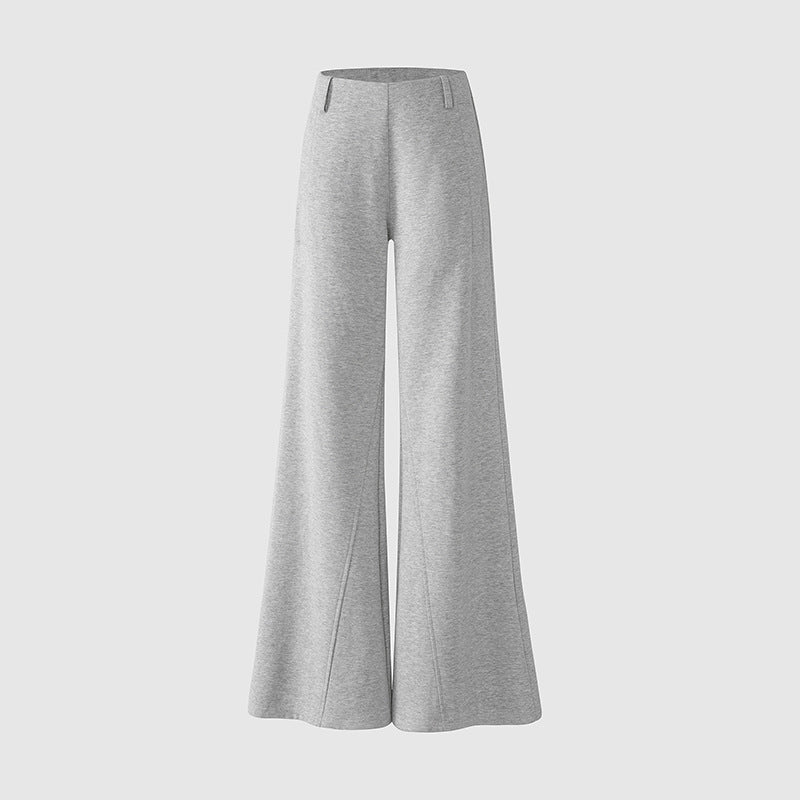 Women's Pants  Flared Trousers Low Waist Slim Fit Leisure Loose Wide-Leg Sweatpants