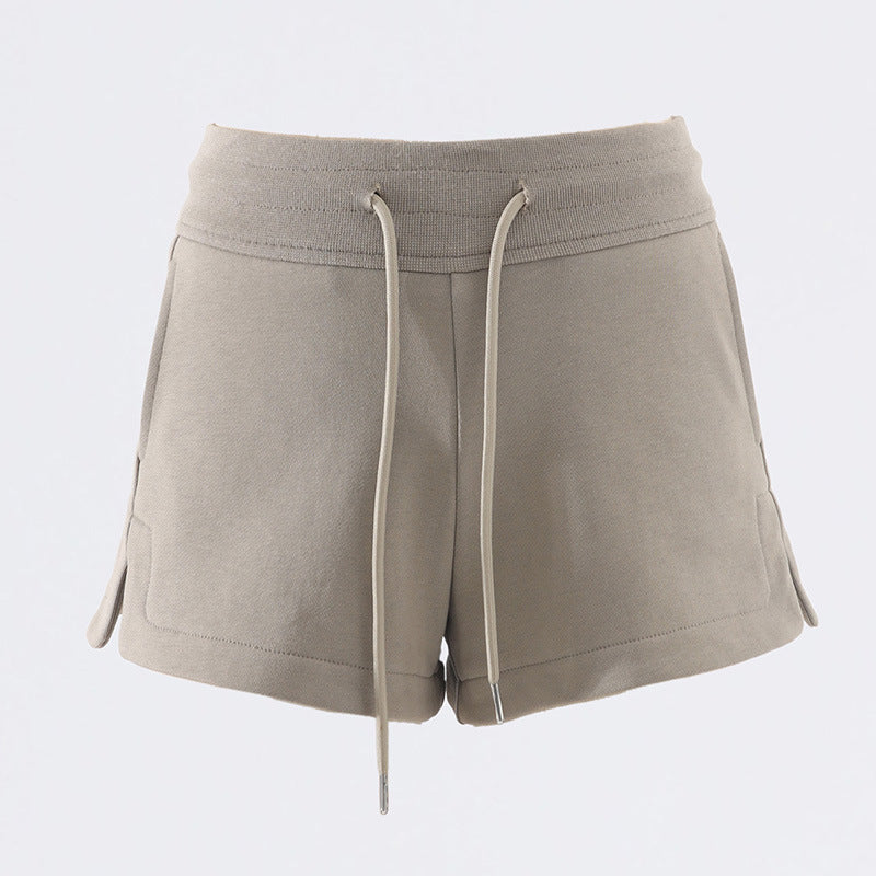 Women's Shorts High-Waist Drawstring Casual Shorts for Summer Loose and Versatile Sports Hot Pants