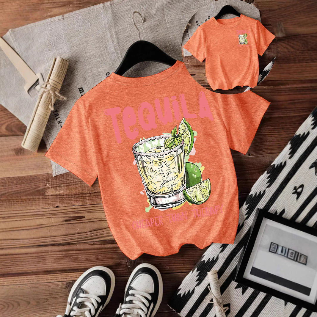 TeQUiLA pattern for short sleeved drinks