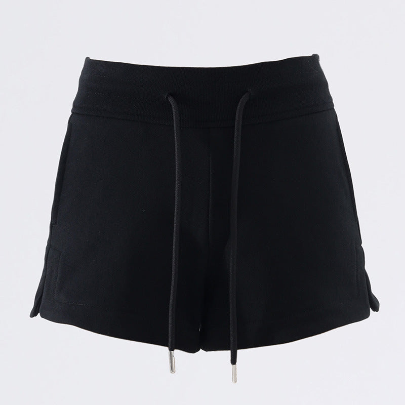 Women's Shorts High-Waist Drawstring Casual Shorts for Summer Loose and Versatile Sports Hot Pants