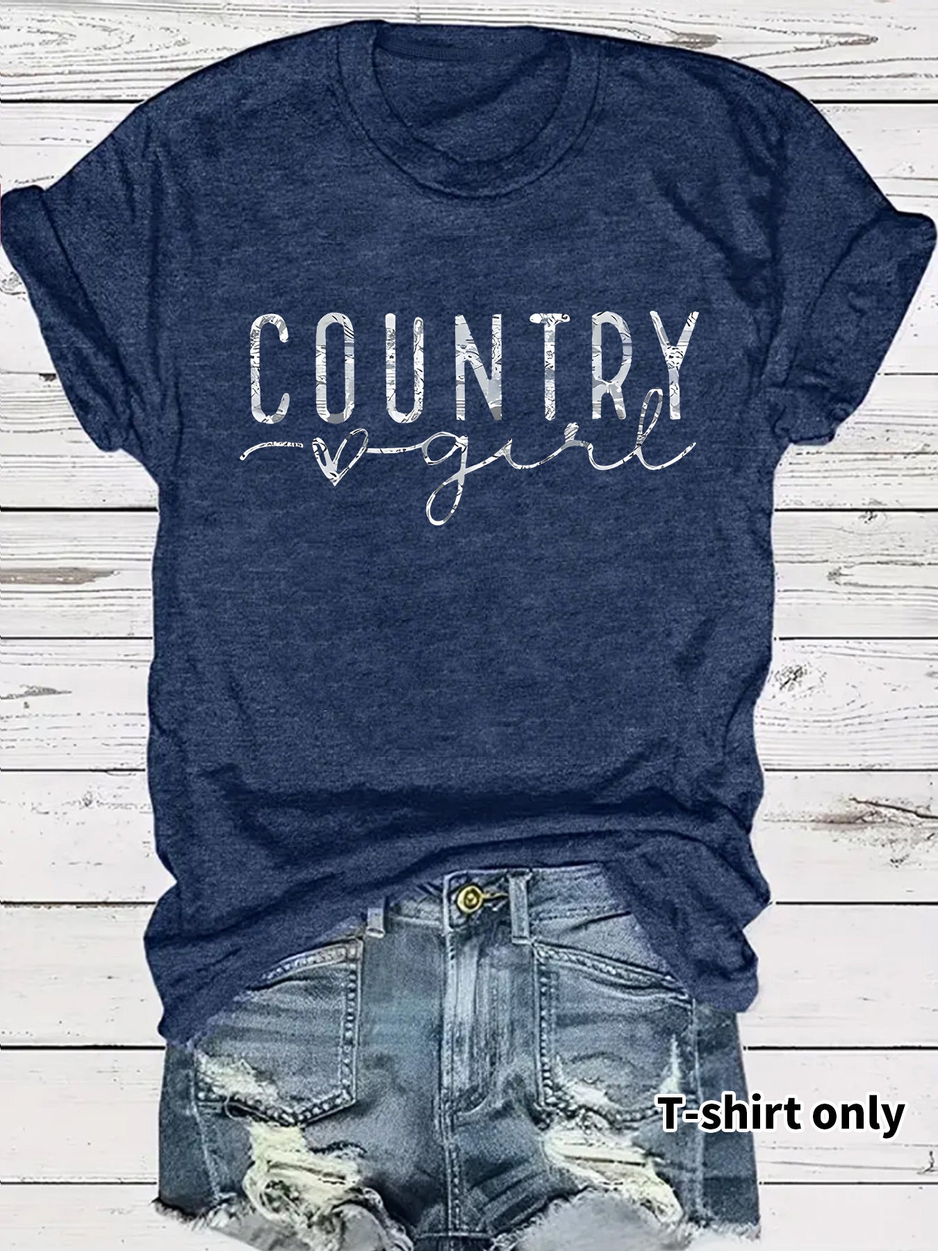 Short sleeved minimalist letters