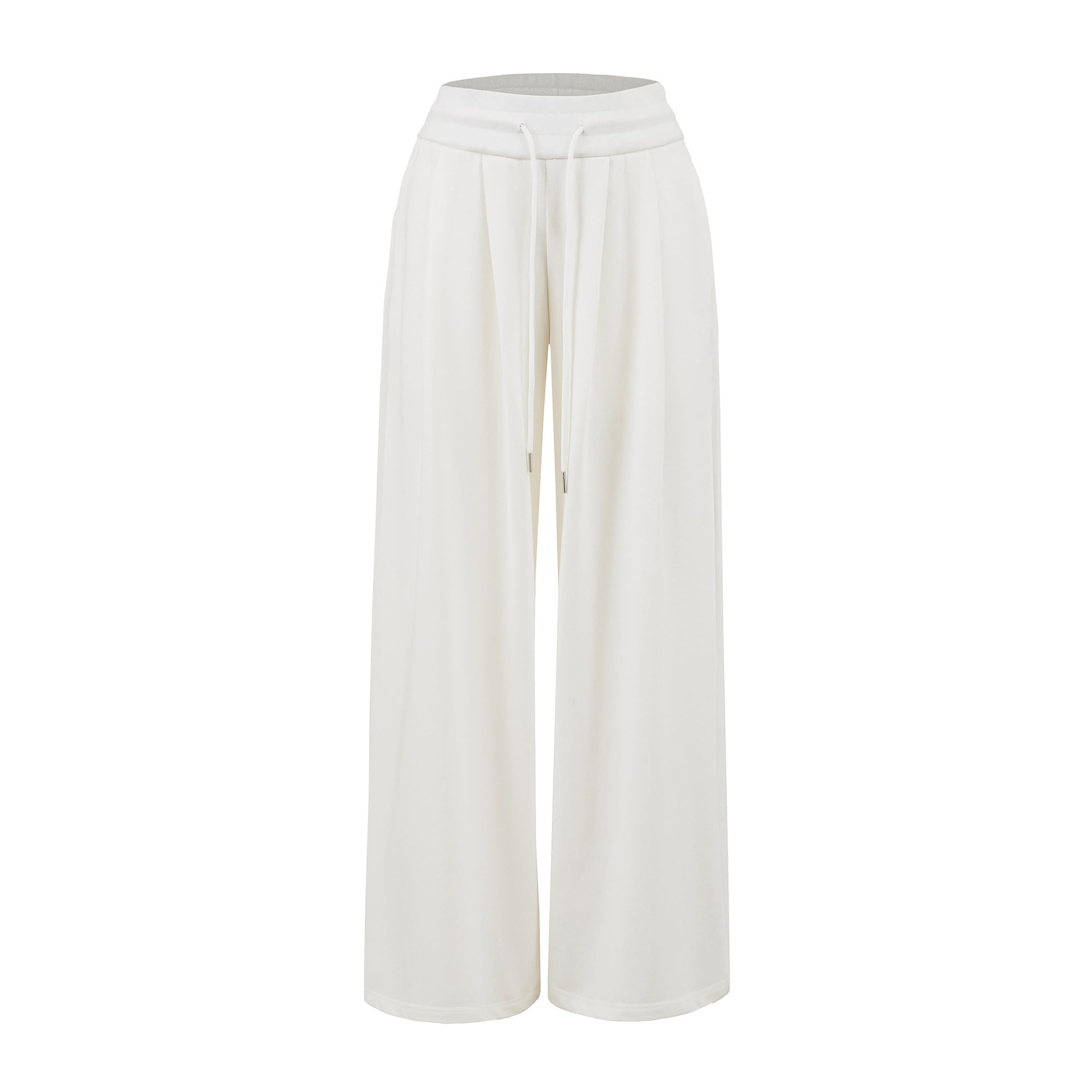 High waisted wide legged floor hugging sports pants