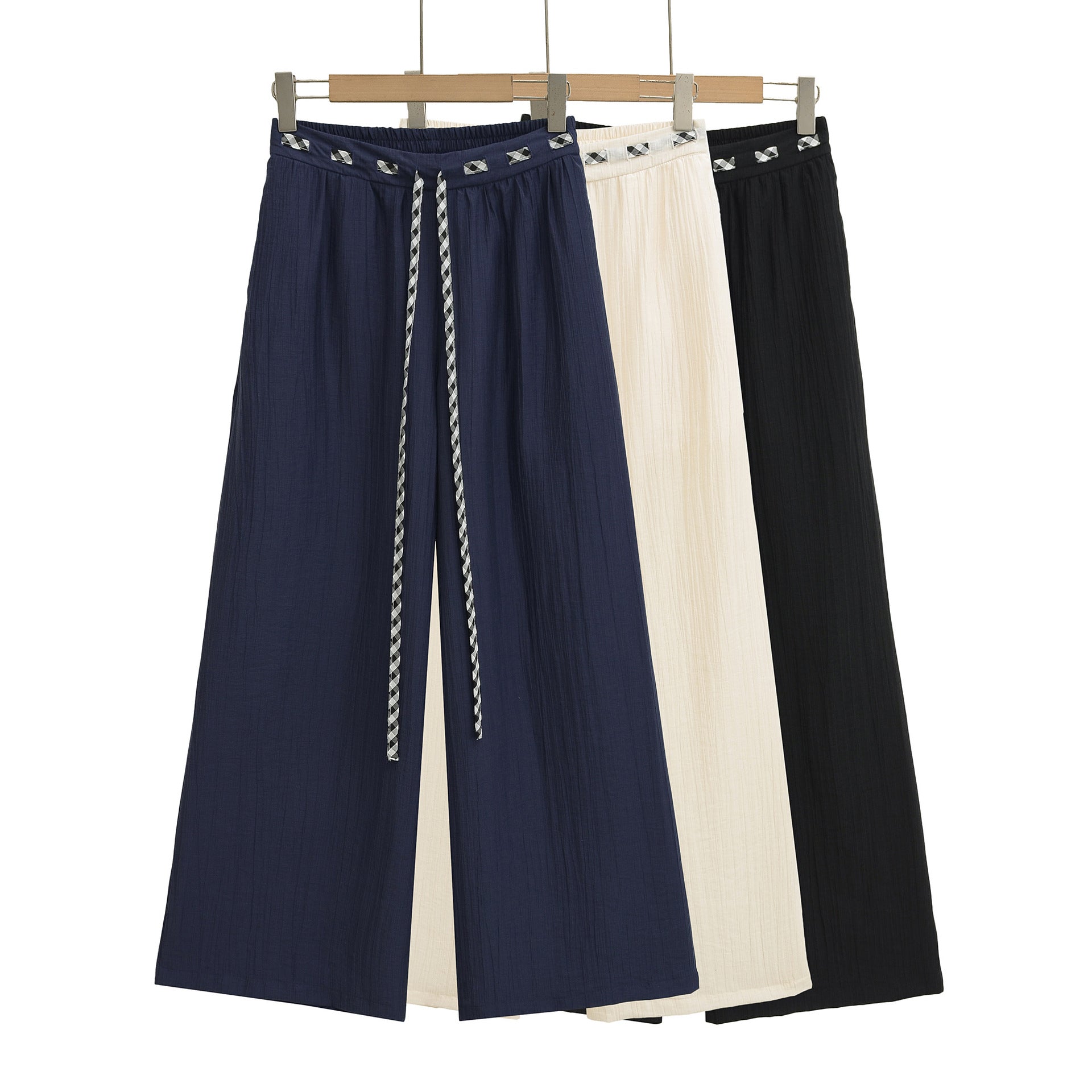 Straight tube loose sports wide leg pants for women
